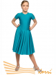 KORRI Р 35-051 - Рейтинговое платье, короткий рукав, юбка двойное солнце - Р 35-051-бир