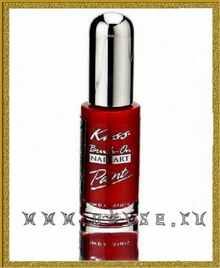 Kiss Краска для дизайна ногтей Красная 7,5мл. Nail Paint Red PA04