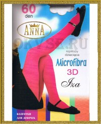 ANNA Microfibra 60 IZA - Детские однотонные колготки из микрофибры плотностью 60 ден